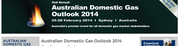 Randa Fahmy to Address Australian Domestic Gas Outlook Conference: February 2014